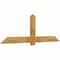 Ekena Millwork Eugene Rough Sawn Timber Gable Bracket, Western Red Cedar, 84"W x 28"H x 2"D x 6"F, 8/12 Pitch GBW084X28X0206EUG00RWR - alternate 5